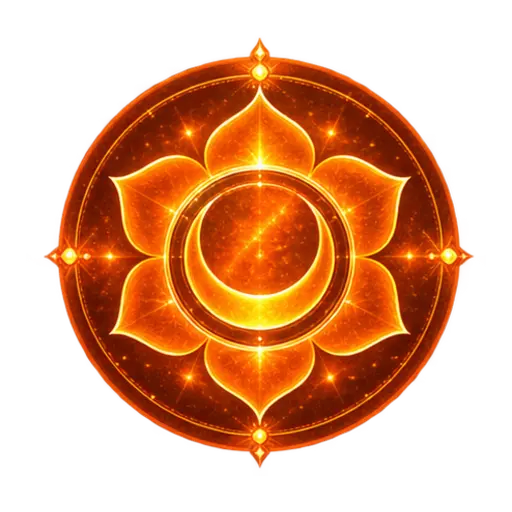 Sacral chakra symbol artwork