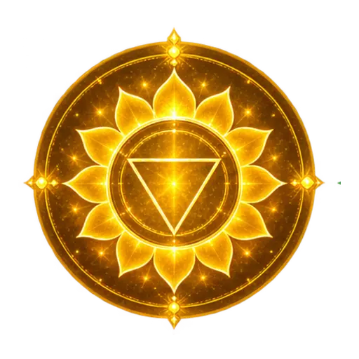 Solar Plexus chakra symbol artwork