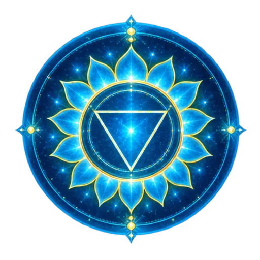 Throat chakra symbol artwork
